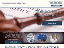 Tablet Screenshot of bankruptcyattorneyhartford.com